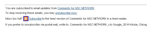 Email & Feed Subscription Optionsunsubscribe unsubscribe Email & Feed Subscription Options